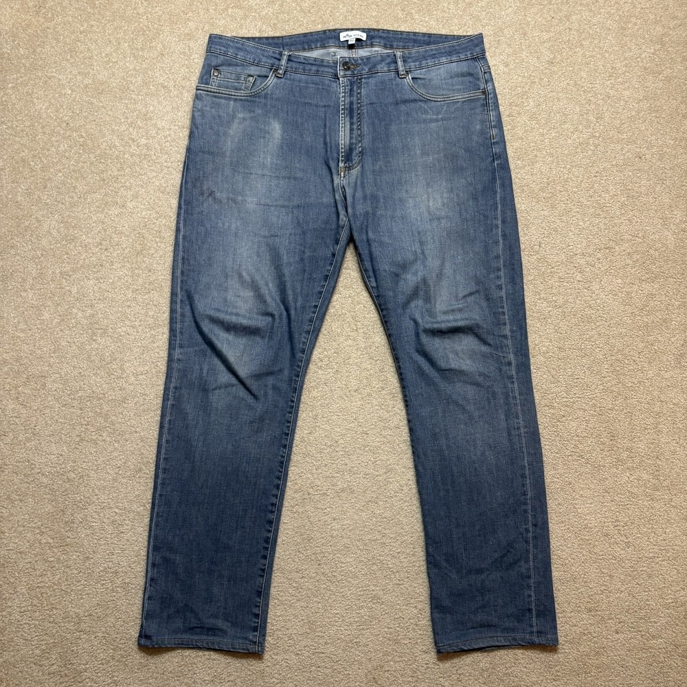 Peter Millar Jeans Mens 38x32 Blue Regular Fit Straight Stretch Denim Pants